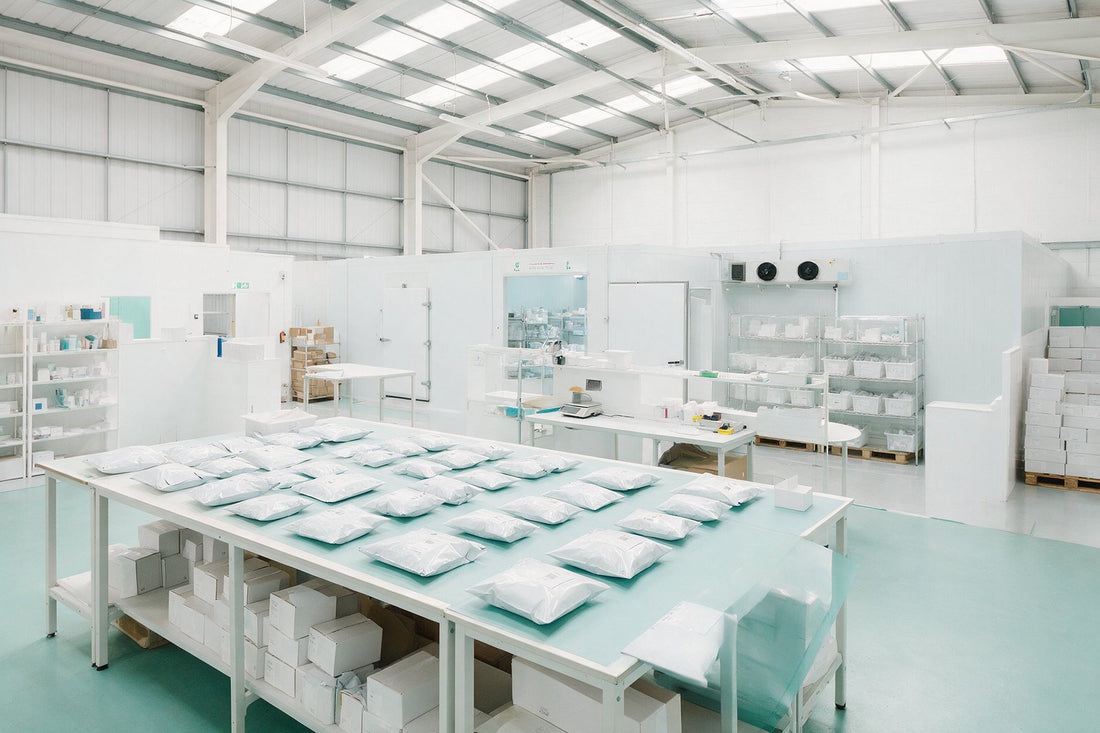 UK distribution warehouse with parcels packed for next-day delivery — about FillerFace