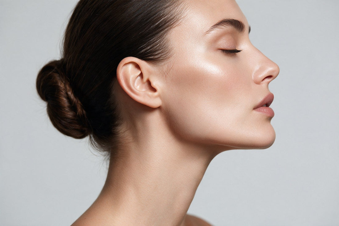 Profile showing a sculpted jawline and cheekbone — Flawless Sub-Q