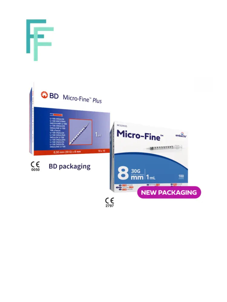 BD MicroFine Plus Insulin Syringes 1ml 30G x 8mm (x100)