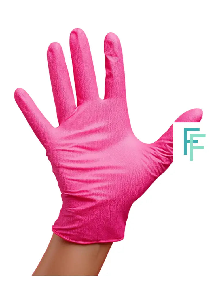 Gloves Nitrile Pink (M)